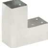 New FinePRICE Tolppaliittimet 4kpl L-muoto galvanoitu metalli 71x71mm