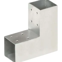 New FinePRICE Tolppaliittimet 4kpl L-muoto galvanoitu metalli 71x71mm