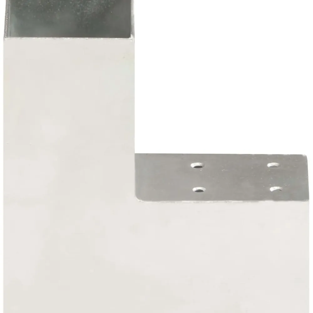 New FinePRICE Tolppaliittimet 4kpl L-muoto galvanoitu metalli 71x71mm