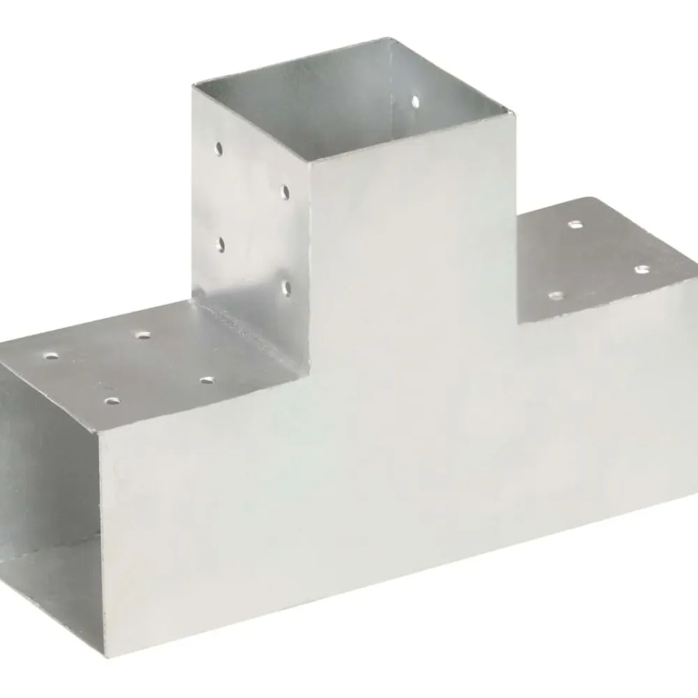 Hot FinePRICE Tolppaliittimet 4kpl T-muoto galvanoitu metalli 101x101mm