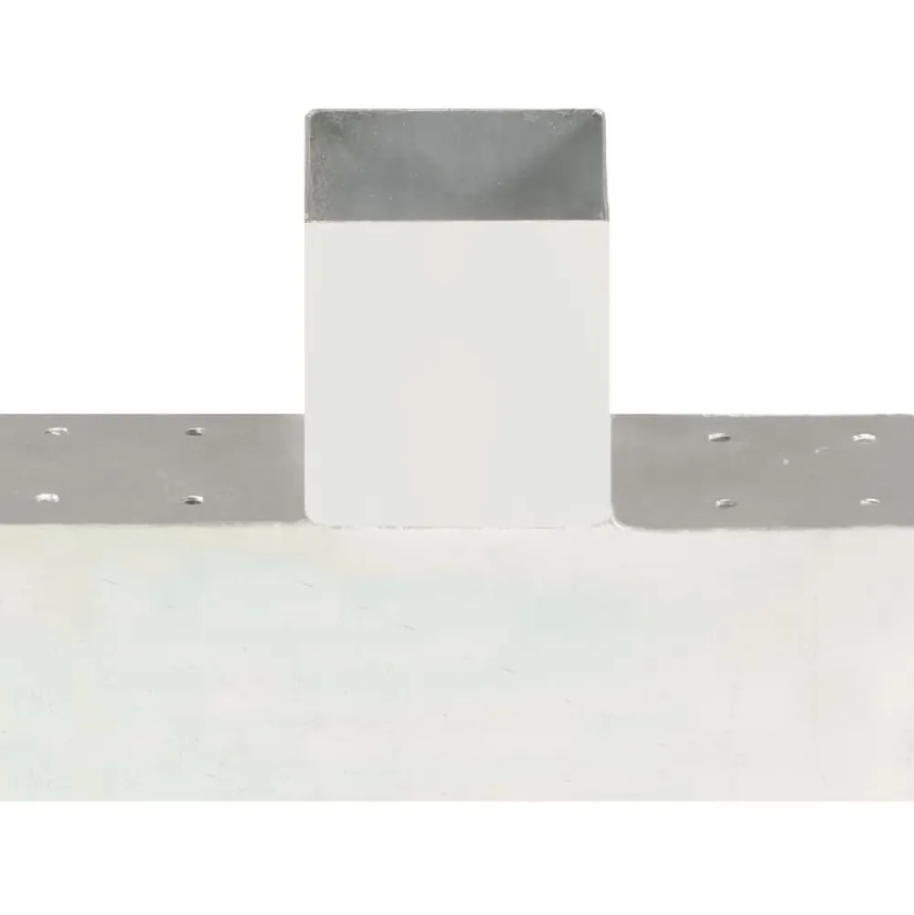 Discount FinePRICE Tolppaliittimet 4kpl T-muoto galvanoitu metalli 91x91mm