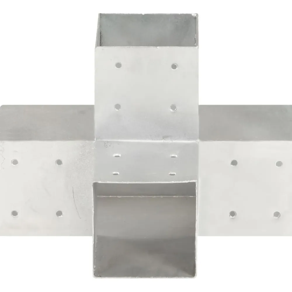 Sale FinePRICE Tolppaliittimet 4kpl X-muoto galvanoitu metalli 101x101mm
