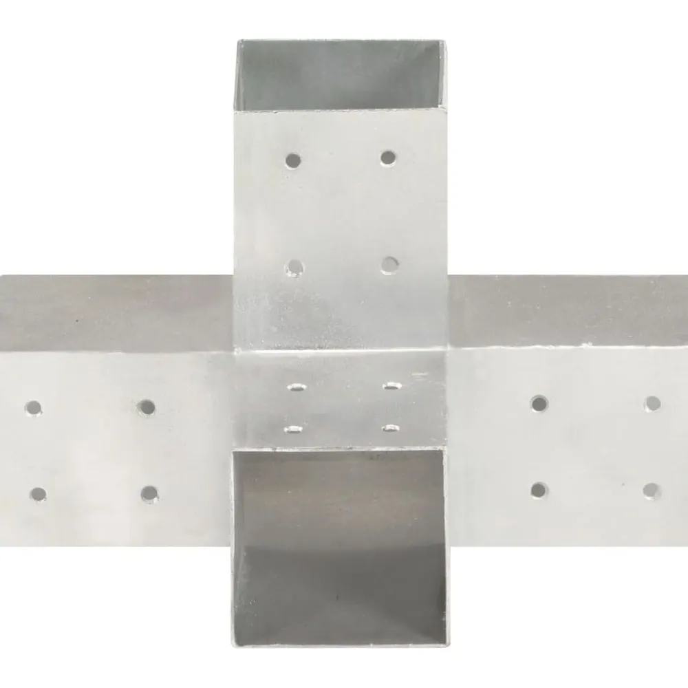 Online FinePRICE Tolppaliittimet 4kpl X-muoto galvanoitu metalli 81x81mm