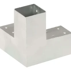 FinePRICE Tolppaliittimet 4kpl Y-muoto galvanoitu metalli 71x71mm