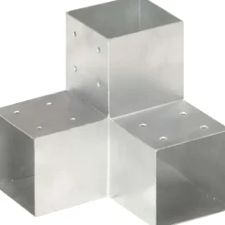Hot FinePRICE Tolppaliittimet 4kpl Y-muoto galvanoitu metalli 101x101mm