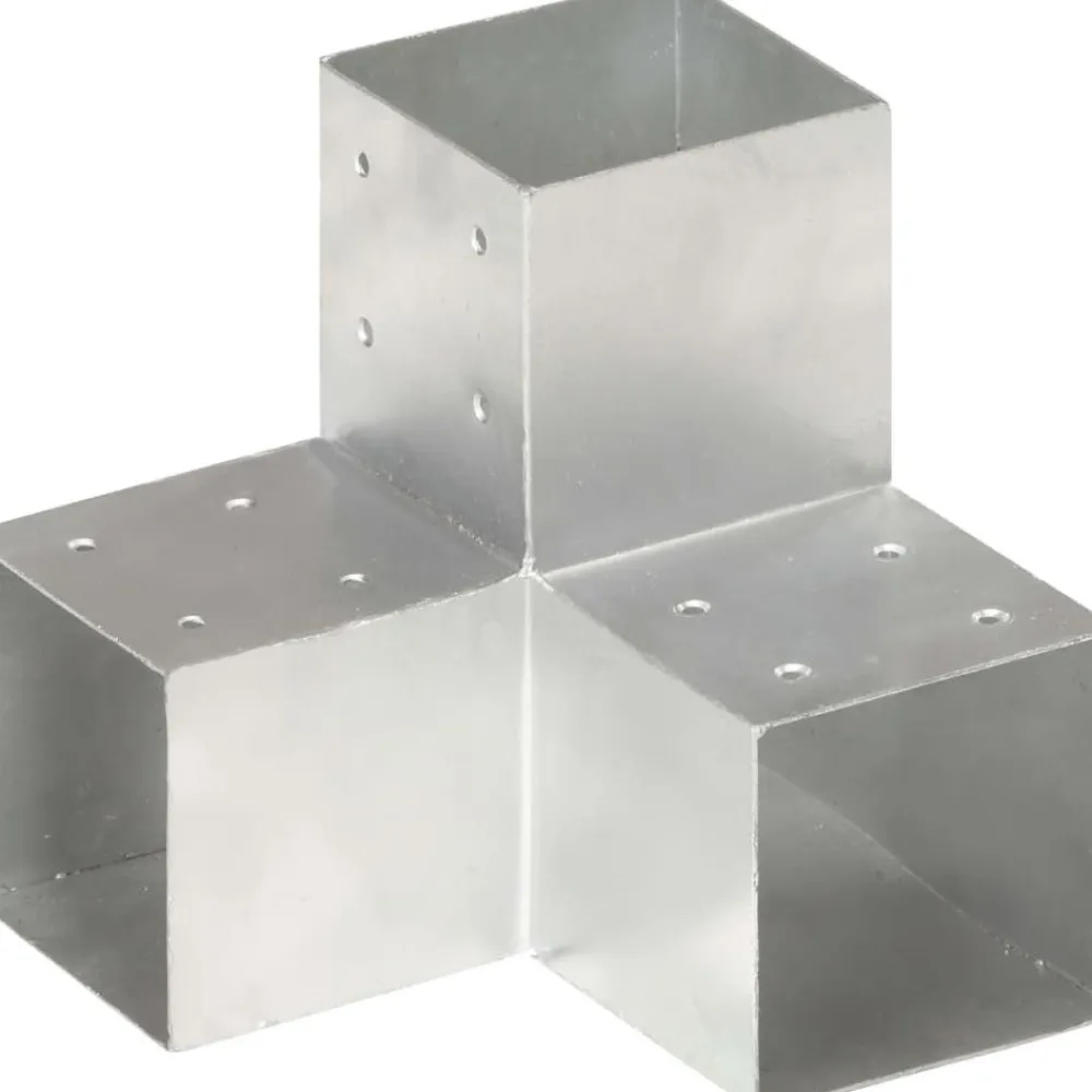 Hot FinePRICE Tolppaliittimet 4kpl Y-muoto galvanoitu metalli 101x101mm