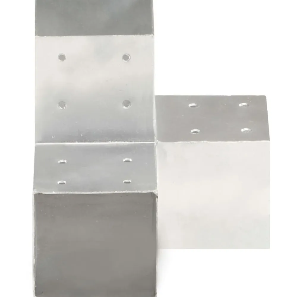 Hot FinePRICE Tolppaliittimet 4kpl Y-muoto galvanoitu metalli 101x101mm