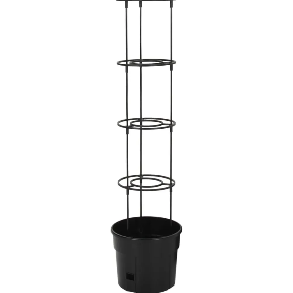 Online FinePRICE Tomaattiruukku antrasiitti Ø29,5x115 cm polypropeeni (52209)