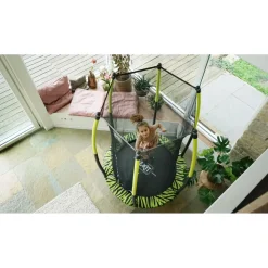 New Exit Trampoliini Tiggy Junior ø140cm sis. turvaverkko eri värejä