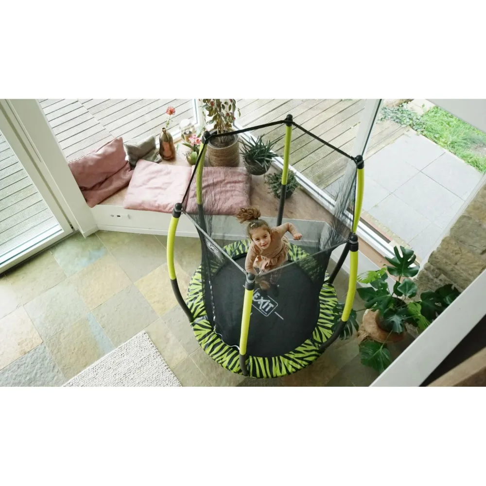 New Exit Trampoliini Tiggy Junior ø140cm sis. turvaverkko eri värejä