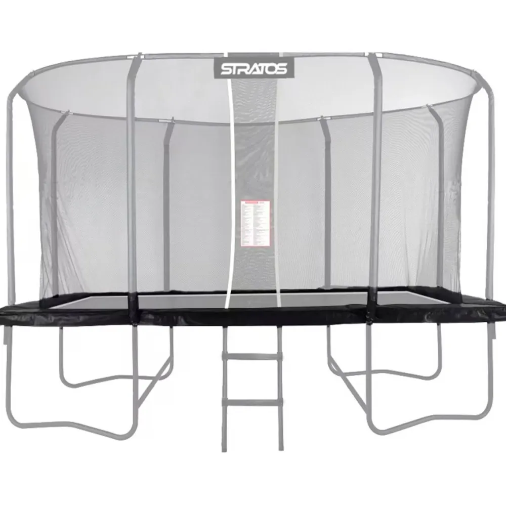 New Stratos Trampoliinin Reunapehmuste Suorakaide Trampoliini Premium Black Line, 277x477 cm