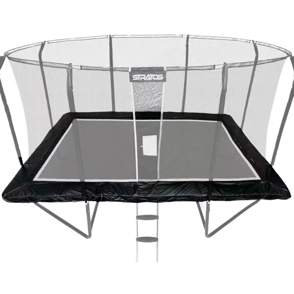 New Stratos Trampoliinin Reunapehmuste Suorakaide Trampoliini Premium Black Line, 277x477 cm