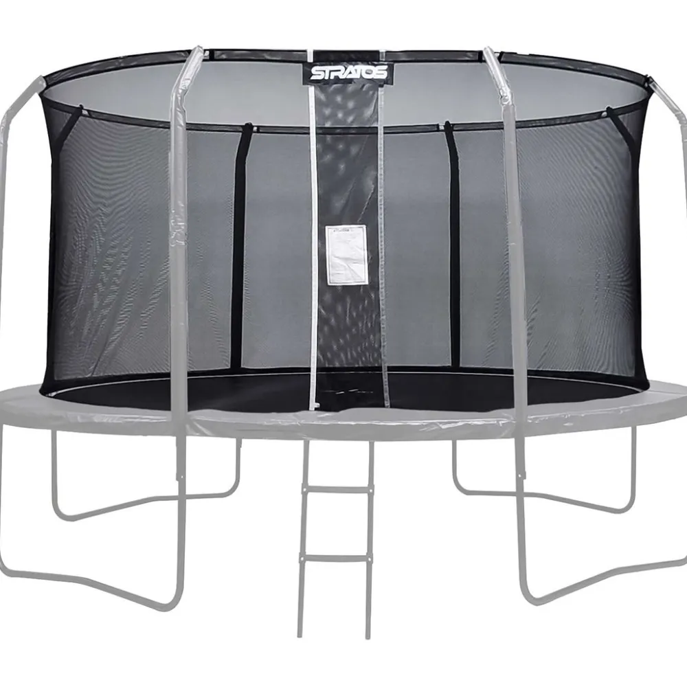 Clearance Stratos Trampoliinin turvaverkko Premium, musta, eri kokoja