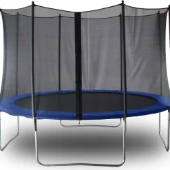 New React Trampoliini Ø396cm turvaverkolla sininen