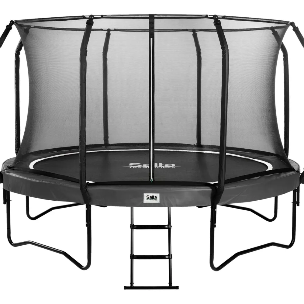 Hot Salta Trampoliini First Class Ø427cm musta sis. turvaverkon portaat