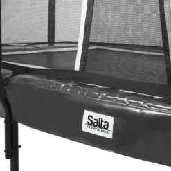 New Salta Trampoliini First Class 214x366cm musta sis. turvaverkon portaat