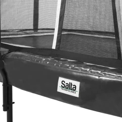 New Salta Trampoliini First Class 244x427cm musta sis. turvaverkon portaat