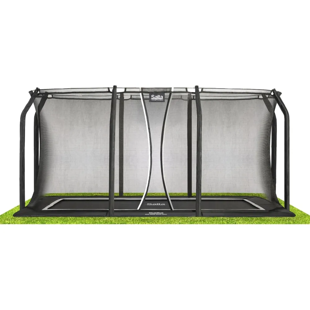 Discount Salta Trampoliini Royal Baseground 244x396cm musta sis. turvaverkko
