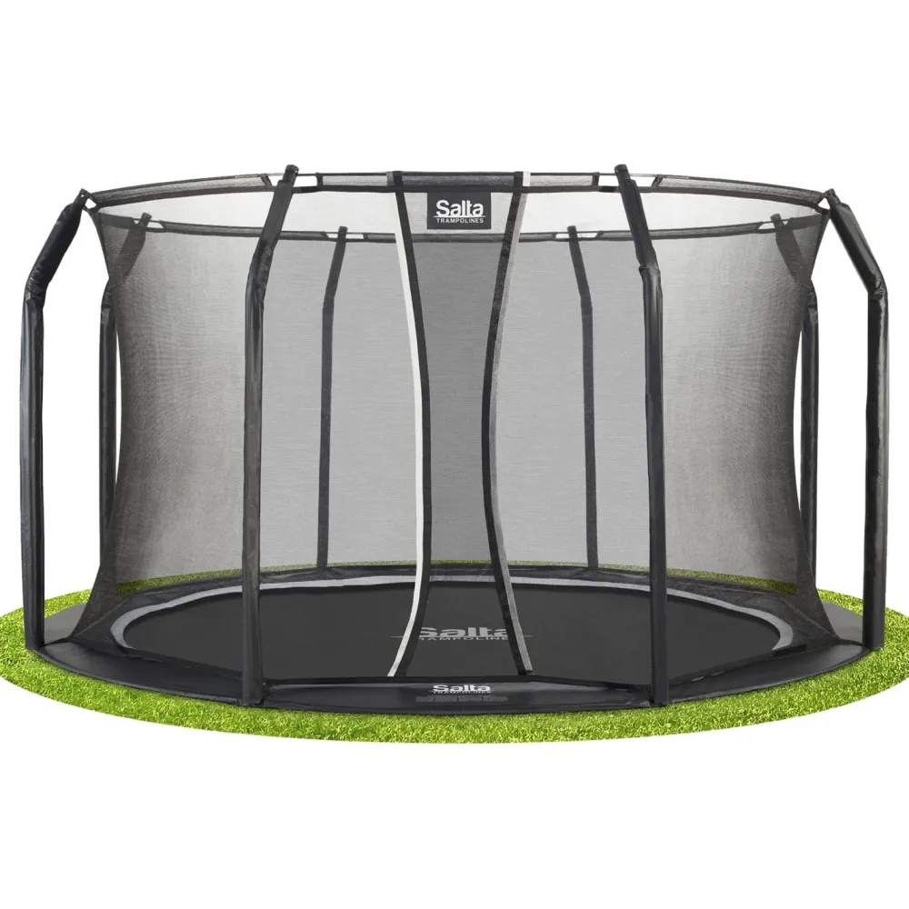 New Salta Trampoliini Royal Baseground Ø366cm musta sis. turvaverkko