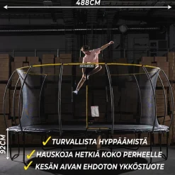 Stratos Trampoliini Ø4.88m turvaverkolla