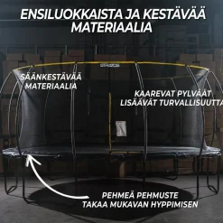 Stratos Trampoliini Ø4.88m turvaverkolla