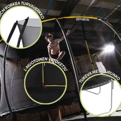 Stratos Trampoliini Ø3.66m turvaverkolla