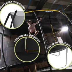 Hot Stratos Trampoliini Ø3.05m turvaverkolla