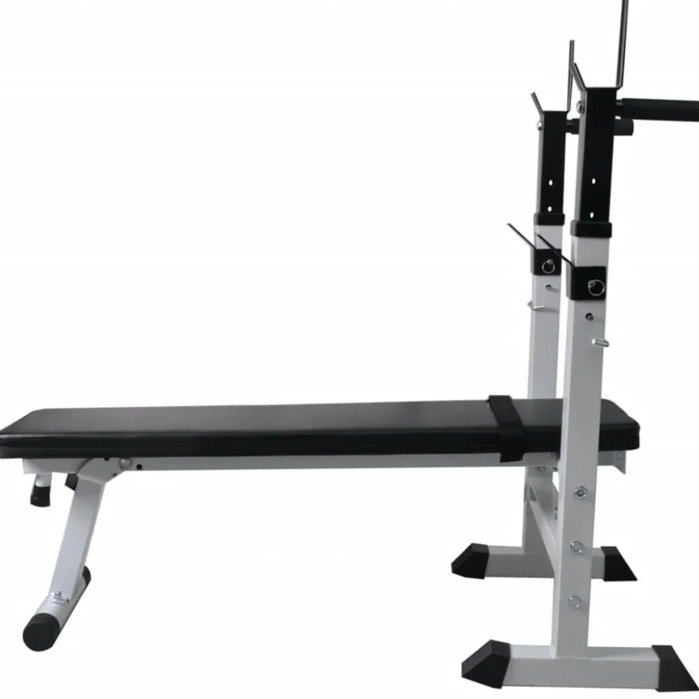 Online FinePRICE Treenipenkki levytanko- ja käsipainosarjalla, 60.5kg, 111x50x120cm