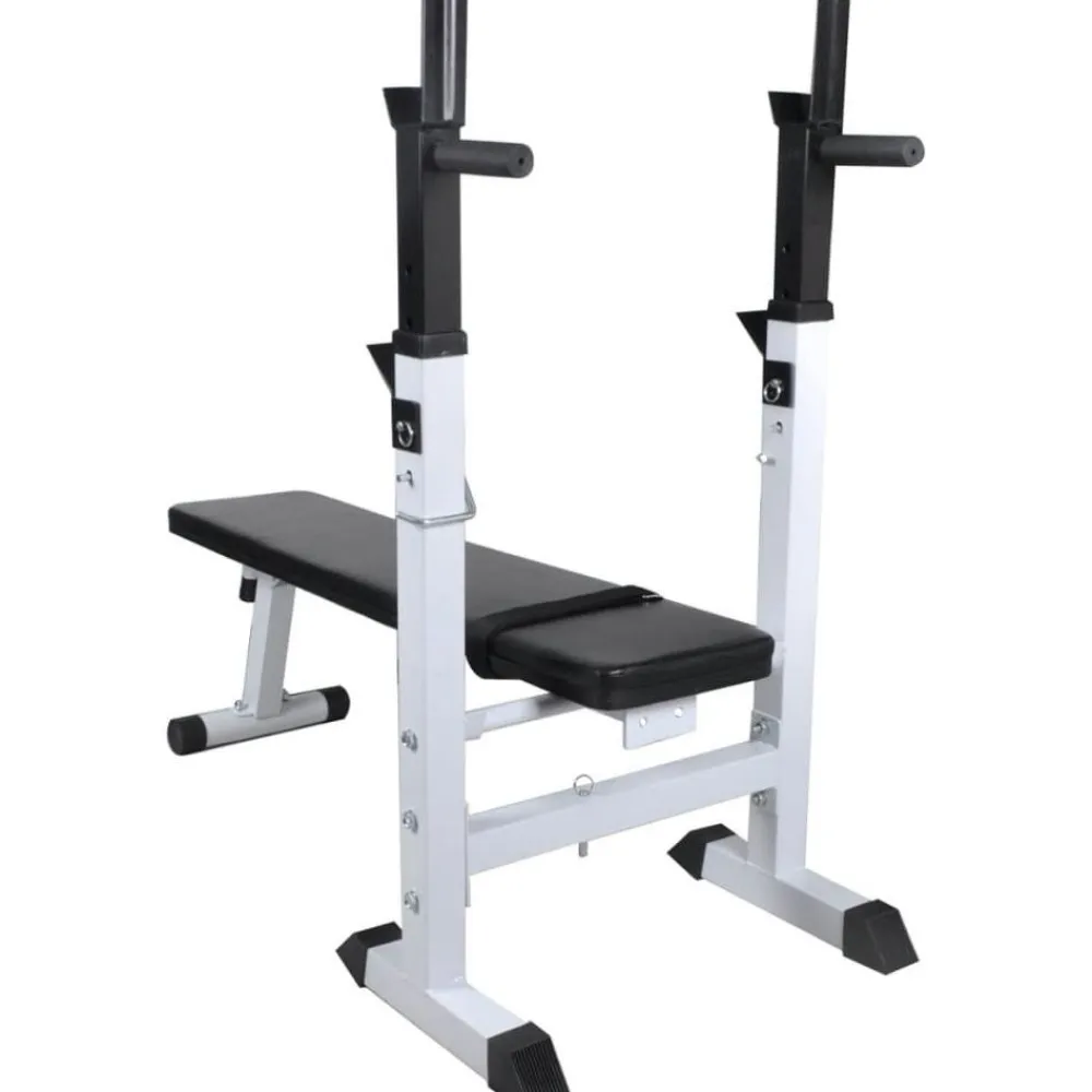 Online FinePRICE Treenipenkki levytanko- ja käsipainosarjalla, 60.5kg, 111x50x120cm