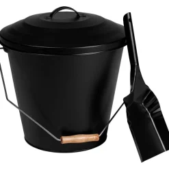 Discount Espegard Tuhkaämpäri lapiolla , 15L, mattamusta