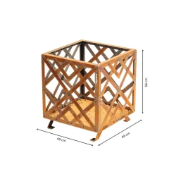 Outlet GrillSymbol Tulikori Sverre, 48x48cm, musta