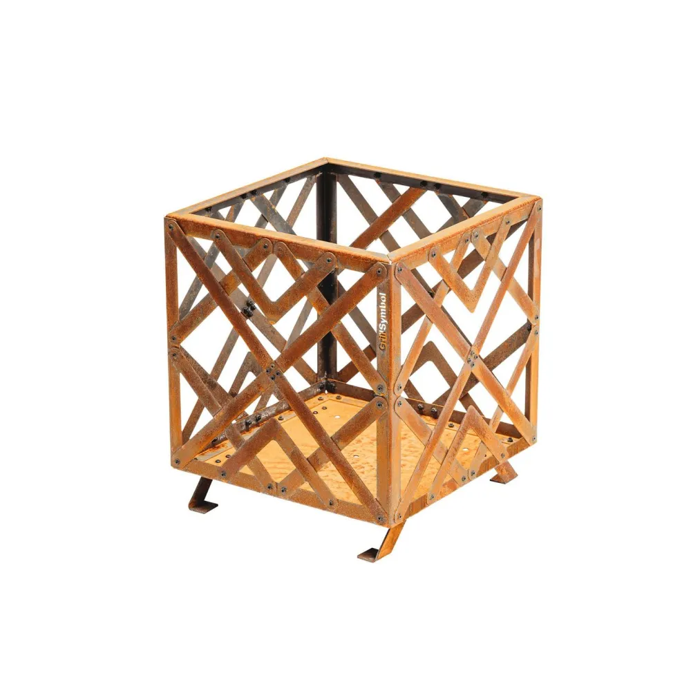 Outlet GrillSymbol Tulikori Sverre, 48x48cm, musta