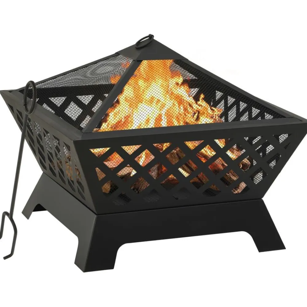 Outlet FinePRICE Tulimalja ja hiilihanko 64 cm xxl teräs
