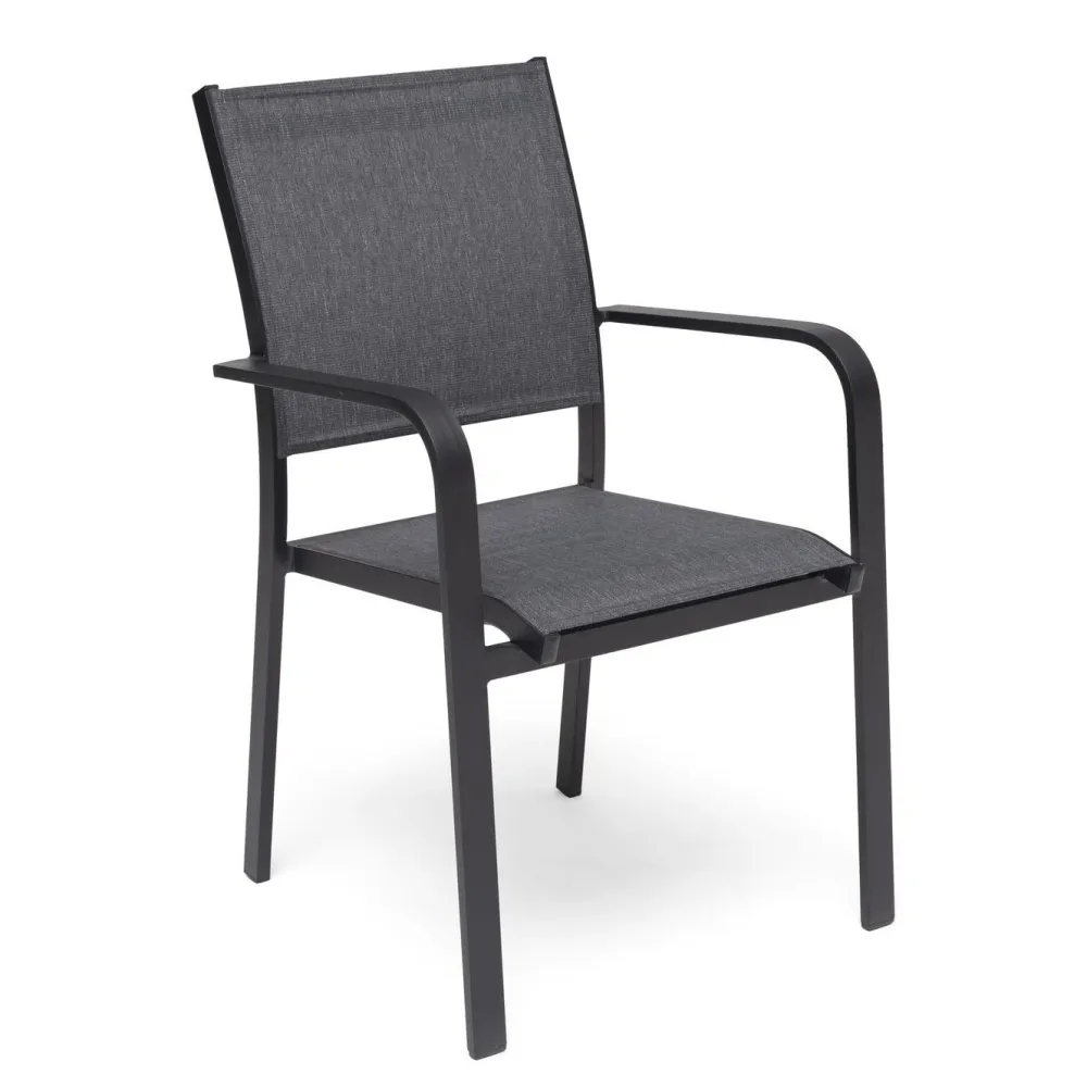 New Hillerstorp Tuoli Hånger pinottava harmaa/musta
