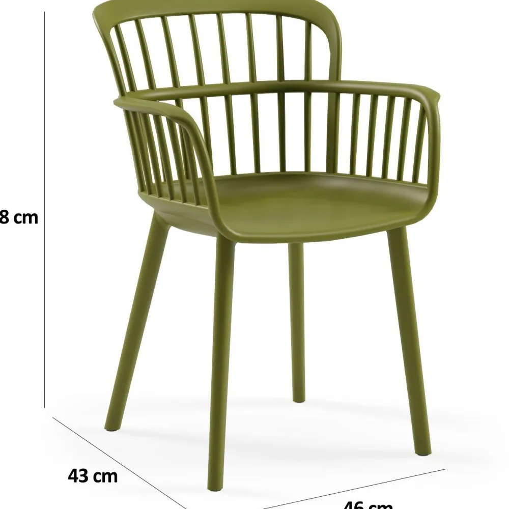 Clearance Linento Garden Tuoli Eva-P khaki 2kpl/pkt