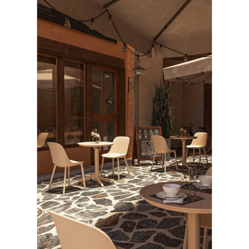 Hot Linento Garden Tuoli Shell-P beige 2kpl/pkt
