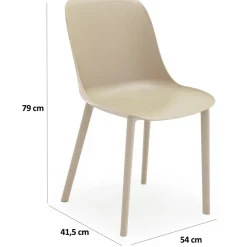 Hot Linento Garden Tuoli Shell-P beige 2kpl/pkt