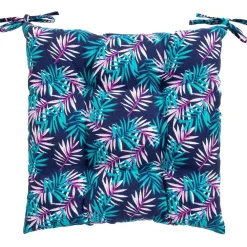 Outlet Home4you Tuolin pehmuste SUMMER 40x40 cm, lehtikuosi, sininen