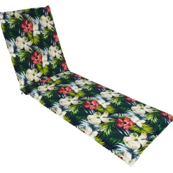 Discount Home4you Tuolin pehmuste SUMMER kukkakuosi 55x190x5 cm, tumma kukkakuosi, monivärinen