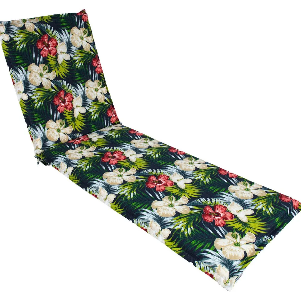 Discount Home4you Tuolin pehmuste SUMMER kukkakuosi 55x190x5 cm, tumma kukkakuosi, monivärinen