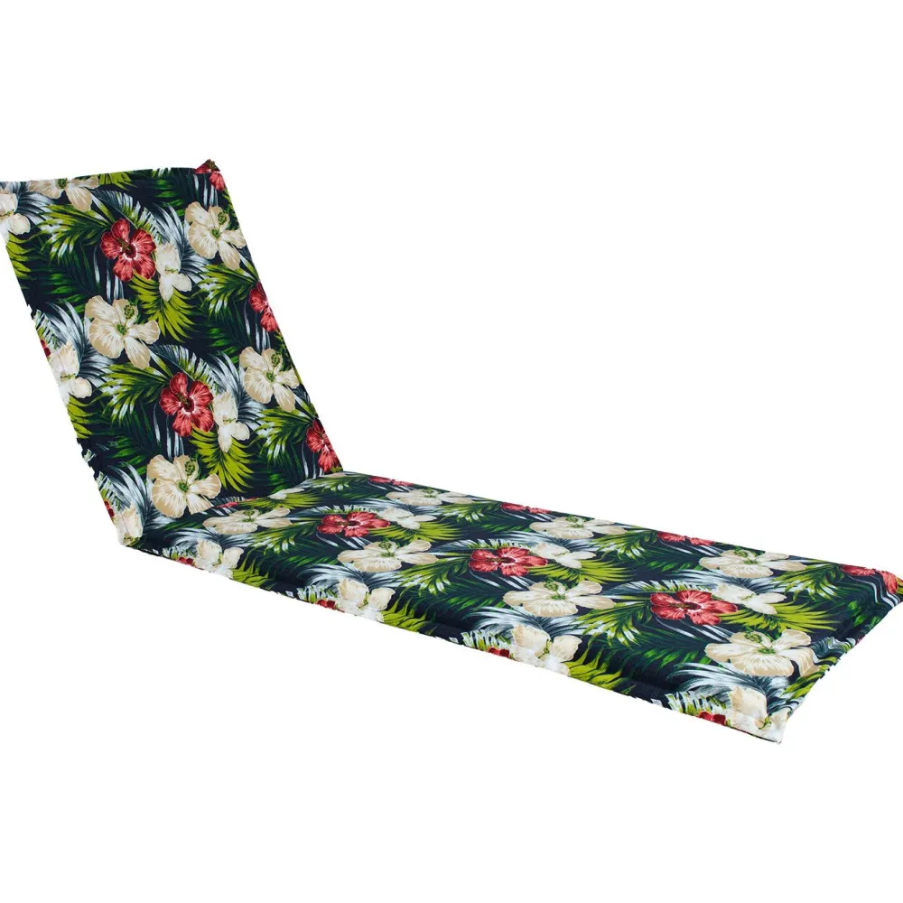 Discount Home4you Tuolin pehmuste SUMMER kukkakuosi 55x190x5 cm, tumma kukkakuosi, monivärinen