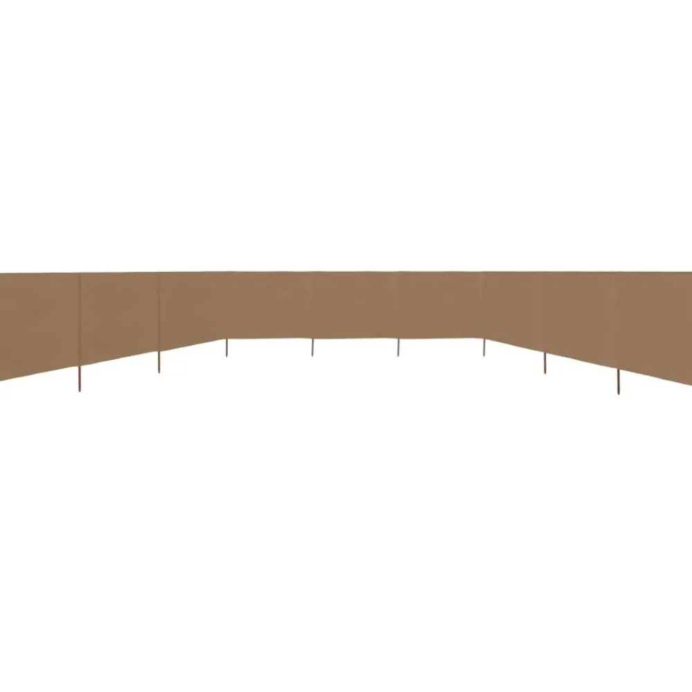 Sale FinePRICE Tuulensuojakangas 9 paneelilla 1200x80 cm hiekan valkoinen