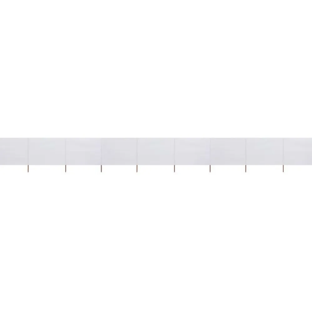 Sale FinePRICE Tuulensuojakangas 9 paneelilla 1200x80 cm hiekan valkoinen