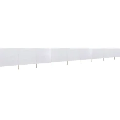 Sale FinePRICE Tuulensuojakangas 9 paneelilla 1200x80 cm hiekan valkoinen