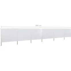Hot FinePRICE Tuulensuojakangas 6 paneelilla 800x80 cm musta