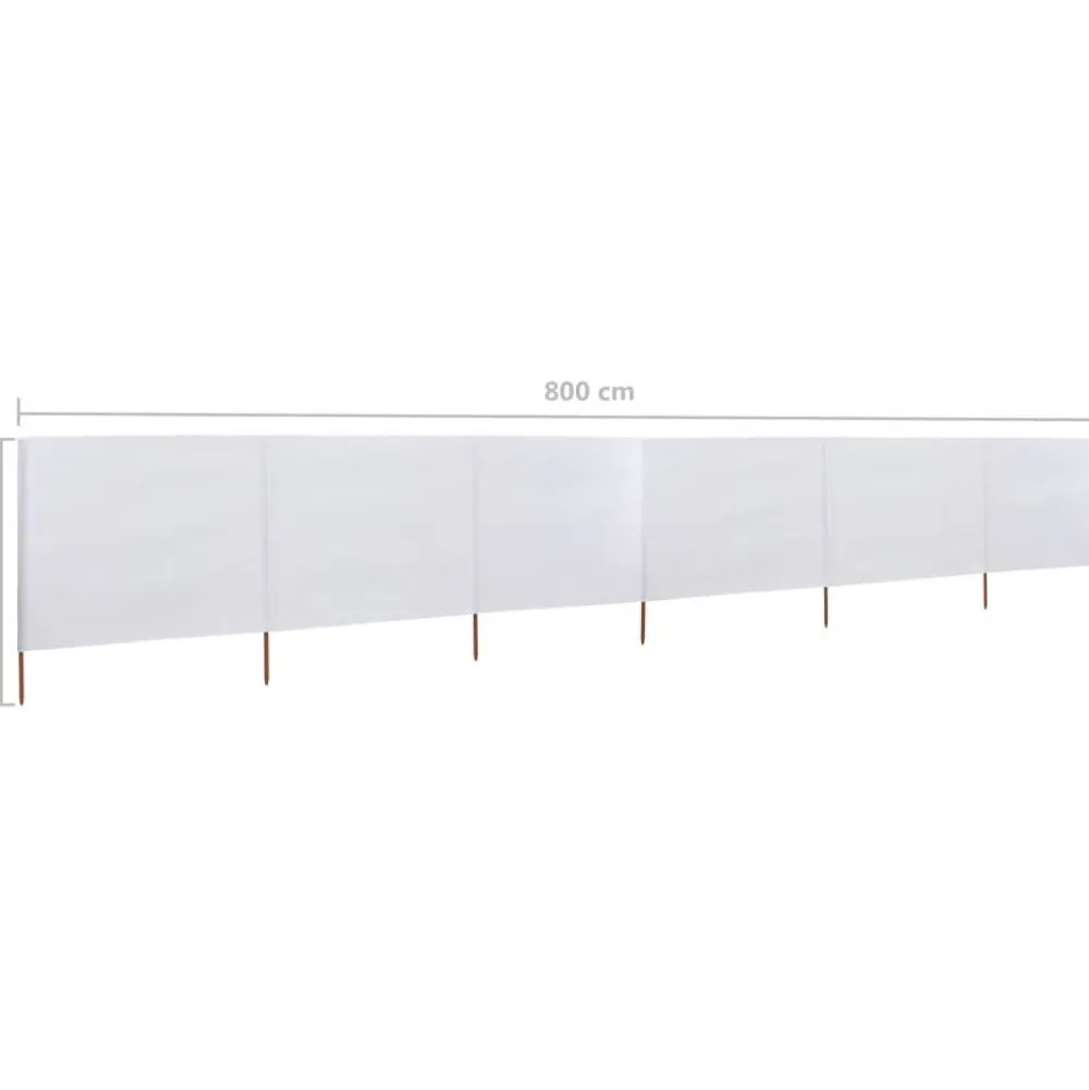 Hot FinePRICE Tuulensuojakangas 6 paneelilla 800x80 cm musta