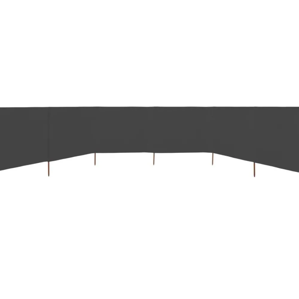 Hot FinePRICE Tuulensuojakangas 6 paneelilla 800x80 cm musta