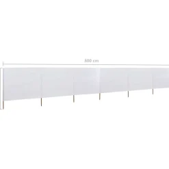 Hot FinePRICE Tuulensuojakangas 6 paneelilla 800x80 cm musta