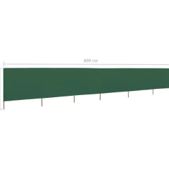 Hot FinePRICE Tuulensuojakangas 6 paneelilla 800x80 cm musta