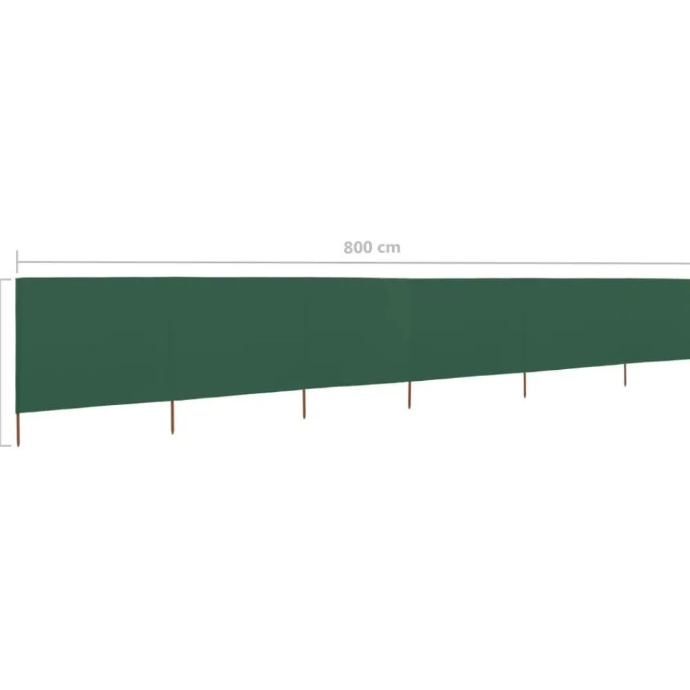 Hot FinePRICE Tuulensuojakangas 6 paneelilla 800x80 cm musta